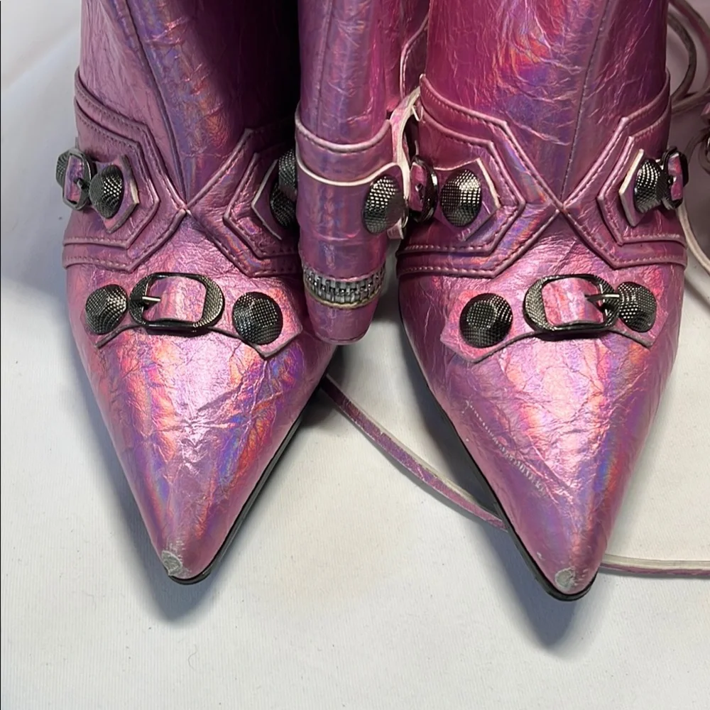 Pink High Heel Boots - Picture 3 of 6